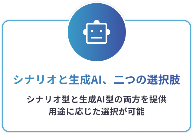 シナリオと生成AI、二つの選択肢